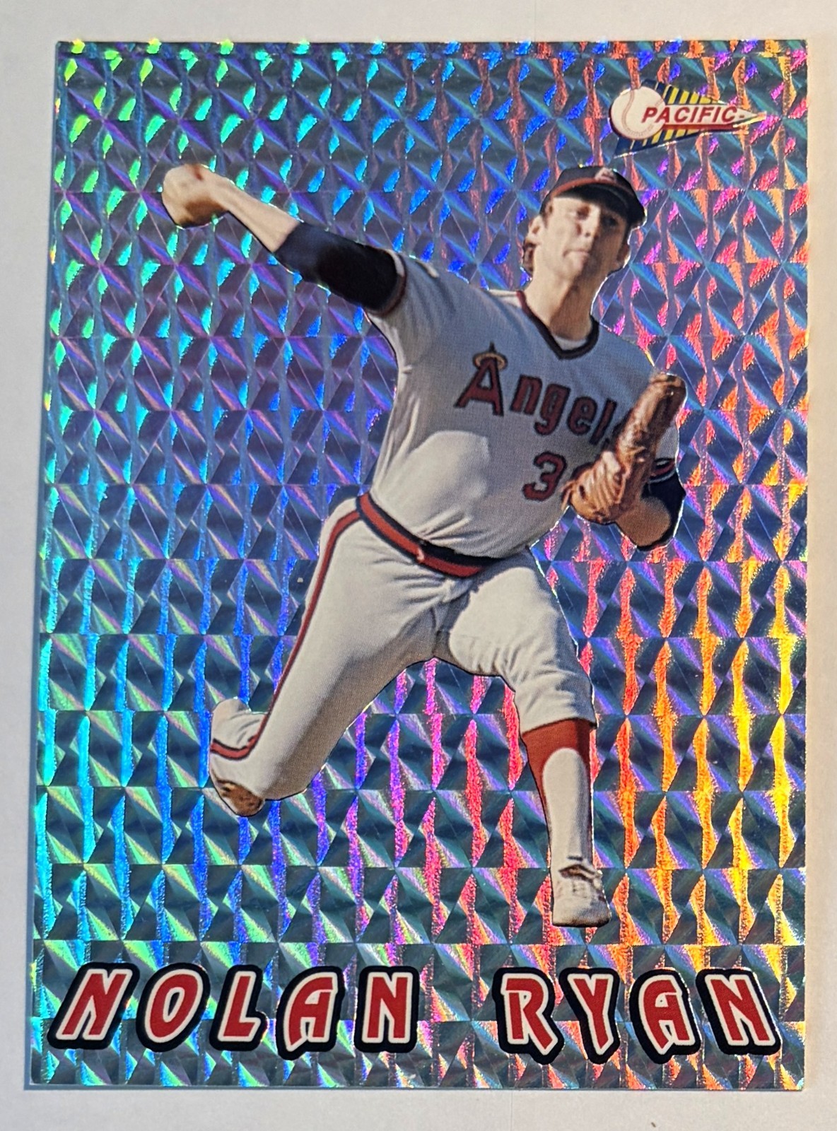 1993 Pacific 27 MLB Seasons Prism SP Nolan Ryan ANGELS Card # 5 of 20 1993 Pacific 27 MLB Seasons Prism SP Nolan Ryan ANGELS Card # 5 of 20
