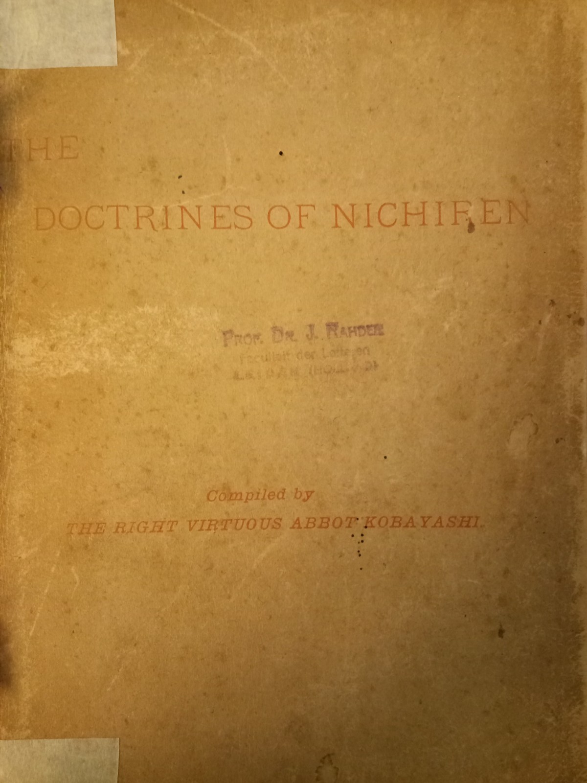 The Doctrines of Nichiren ©️ 1893 The Doctrines of Nichiren ©️ 1893