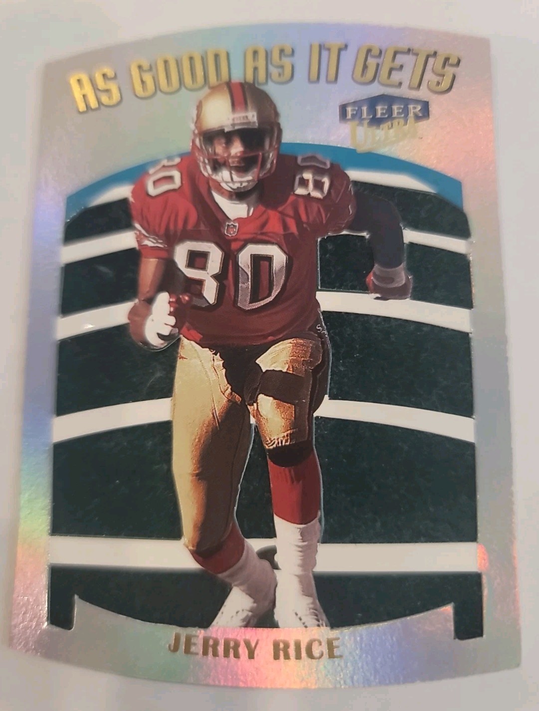 1999 Fleer Ultra Jerry Rice As Good As It Gets #8AG RARE 1:288 Die Cut 49ers HOF