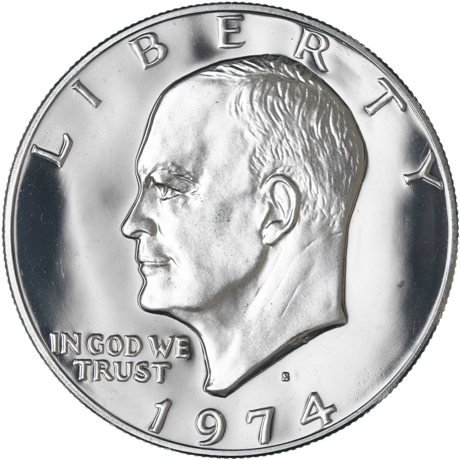 1974 S Eisenhower Dollar Gem DCam Proof CN-Clad