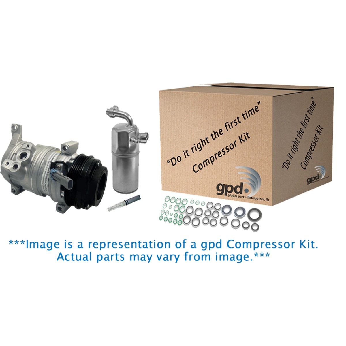 GPD A/C Compressor Kit fits 1988-1991 Honda CRX