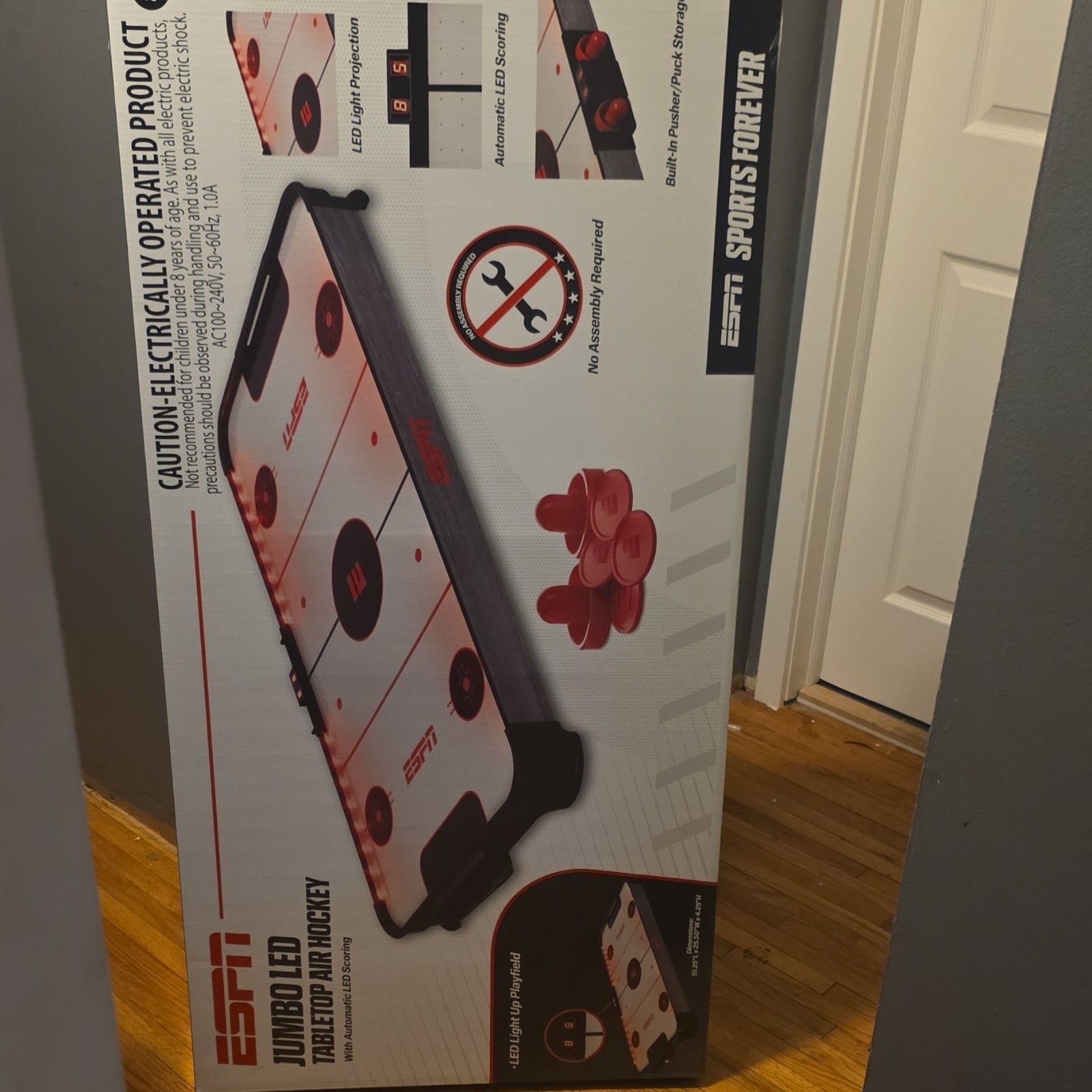 ESPN Jumbo LED Tabletop Air Hockey Table Automatic LED Scoring ES-AH330.EXv25 ESPN Jumbo LED Tabletop Air Hockey Table Automatic LED Scoring ES-AH330.EXv25