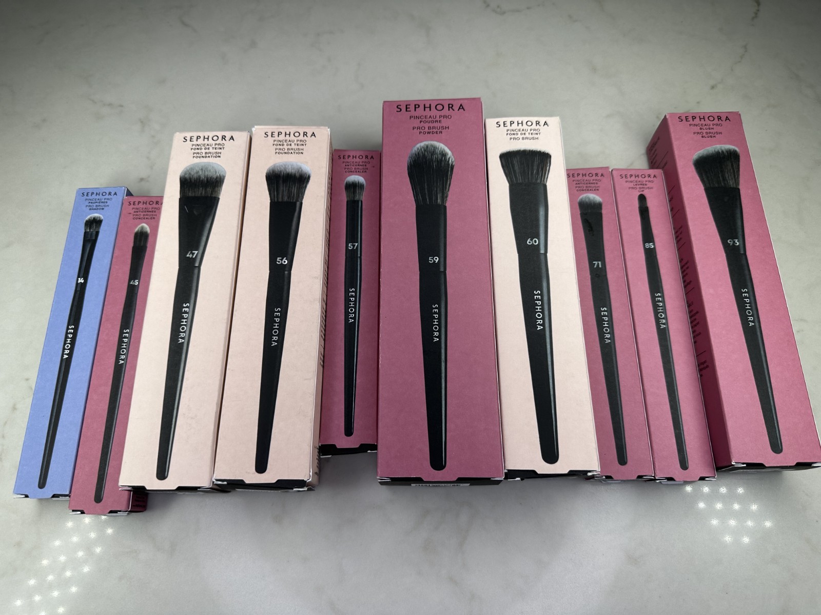 SEPHORA COLLECTION PRO 10-Piece Professional Makeup Brush Set – Full Size