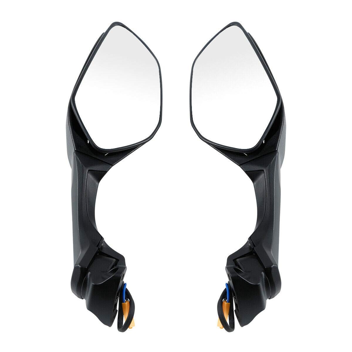 Rearview Mirrors LED Turn Signal Light for Kawasaki Ninja ZX10R 2016 2025 Black