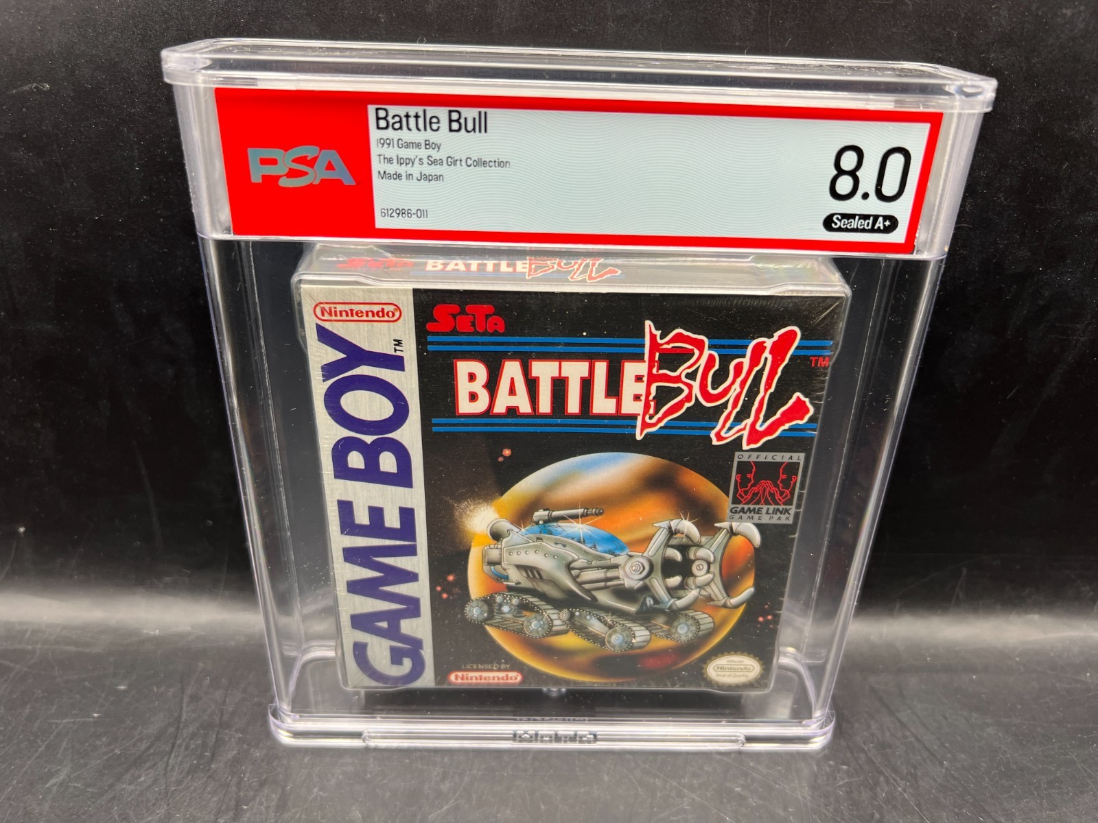 Battle Bull SETA Release Nintendo Game Boy WATA 8.0 A+ FACTORY SEALED RARE VGA Battle Bull SETA Release Nintendo Game Boy WATA 8.0 A+ FACTORY SEALED RARE VGA