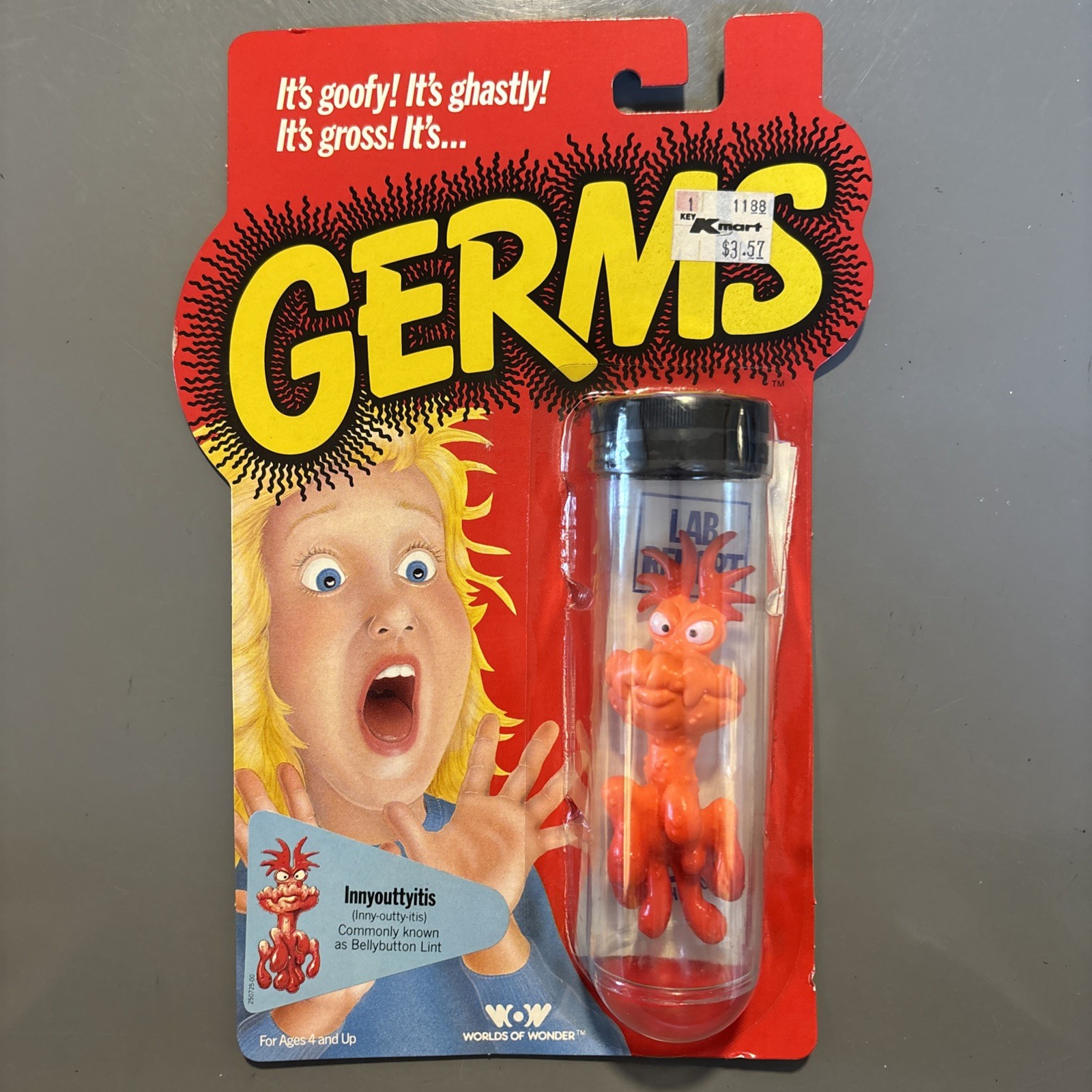 Vintage 1988 Worlds Of Wonder Germs Innyouttyitis Bellybutton Lint - New Sealed Vintage 1988 Worlds Of Wonder Germs Innyouttyitis Bellybutton Lint - New Sealed