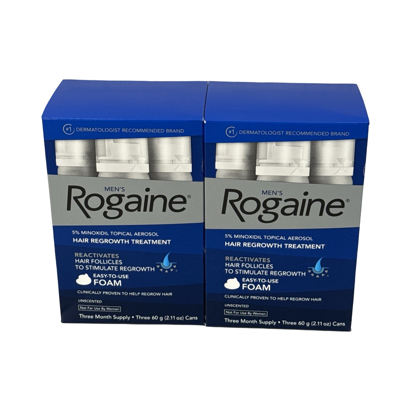 Rogaine Men’s 5% Minoxidil Foam Hair Regrowth Treatment, 6x2.11 oz, Exp 10/2027 Rogaine Men’s 5% Minoxidil Foam Hair Regrowth Treatment, 6x2.11 oz, Exp 10/2027