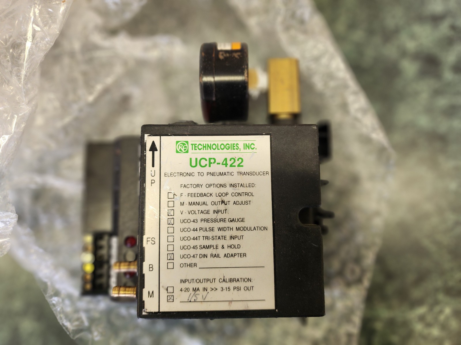 KELE & ASSOCIATES UCP-422-Electronic to Pnuematic Transducer