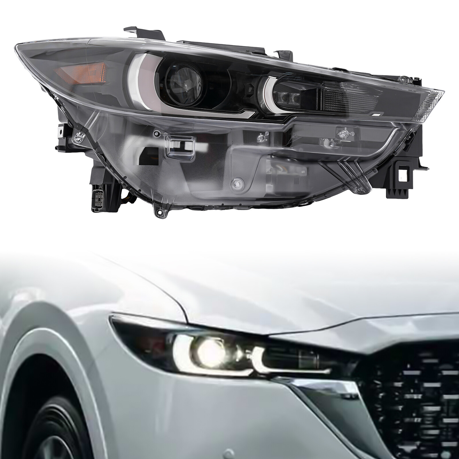 Full LED Headlight For 2022-2023 Mazda CX-5 Adaptive Headlamp Passenger Side RH