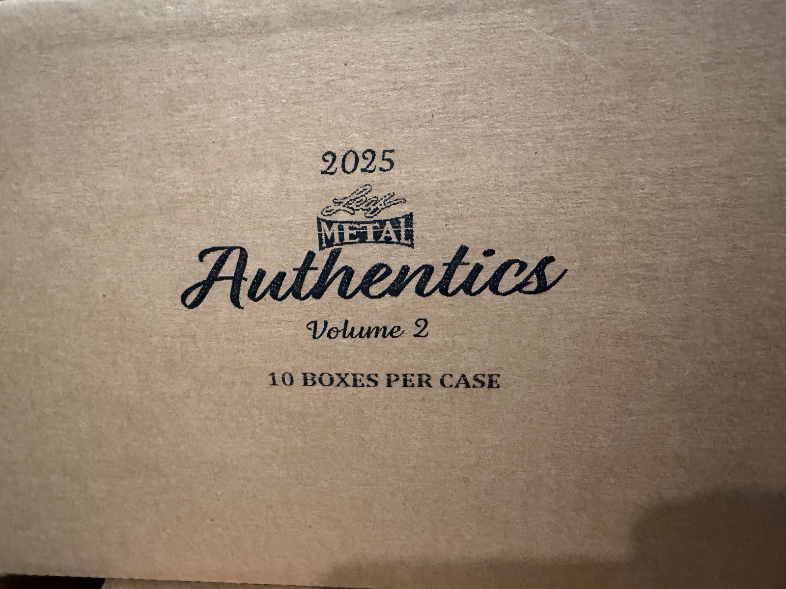 2025 Leaf Metal Authentics Volume 2 Factory Sealed 10 Box Hobby Case 2025 Leaf Metal Authentics Volume 2 Factory Sealed 10 Box Hobby Case