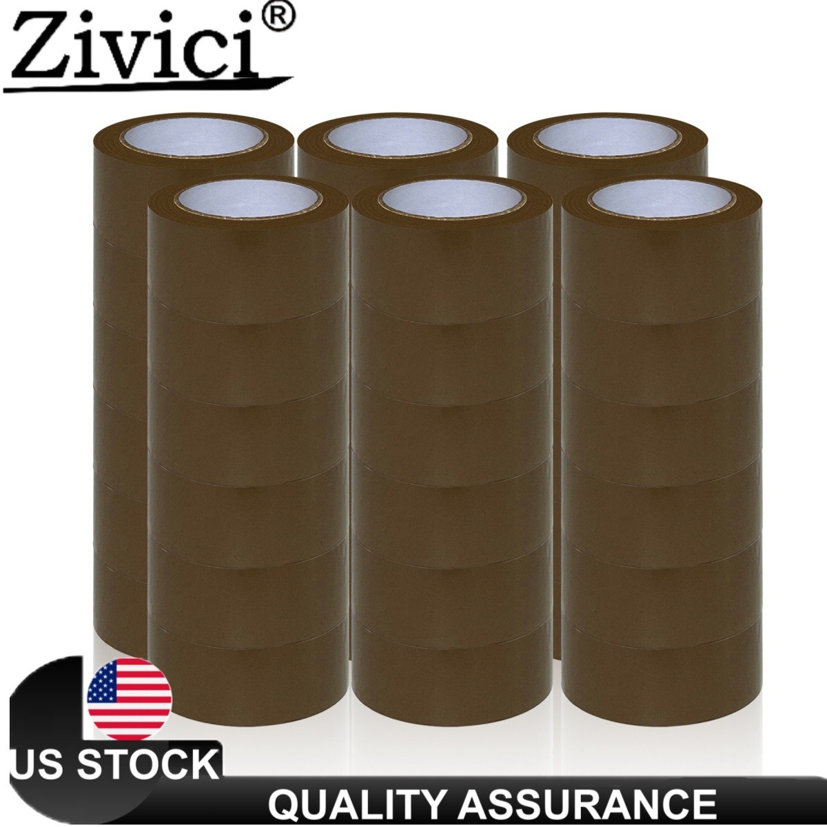 36 Rolls Premium Brown Carton Box Sealing Packing Tape 2 Mil Thick 2 36 Rolls Premium Brown Carton Box Sealing Packing Tape 2 Mil Thick 2