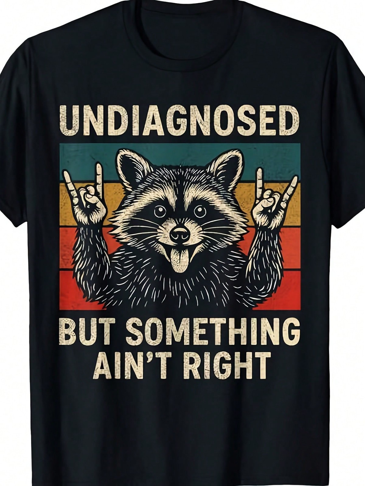 Men'S Funny Raccoon Graphic T-Shirt - 