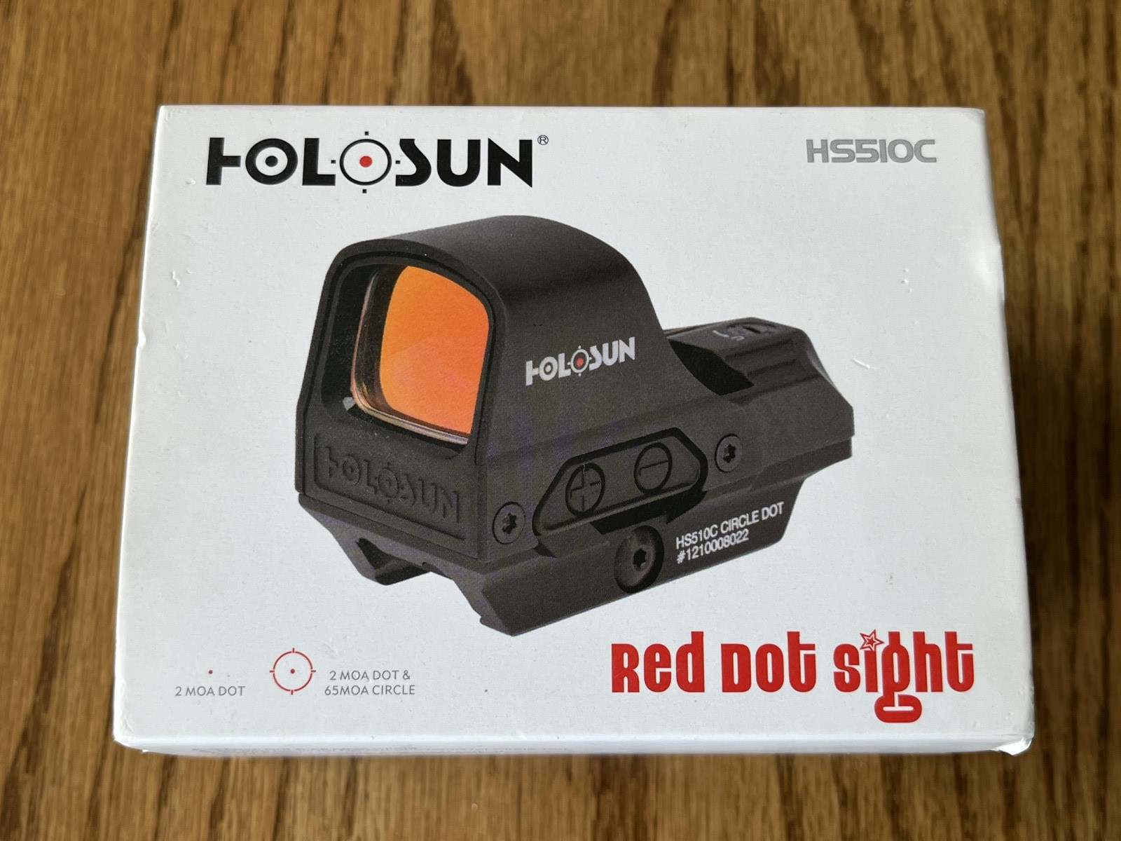 Holosun Open Reflex Illuminated 2 MOA Dot & 65 MOA Circle Red Dot Sight - HS510C Holosun Open Reflex Illuminated 2 MOA Dot & 65 MOA Circle Red Dot Sight - HS510C