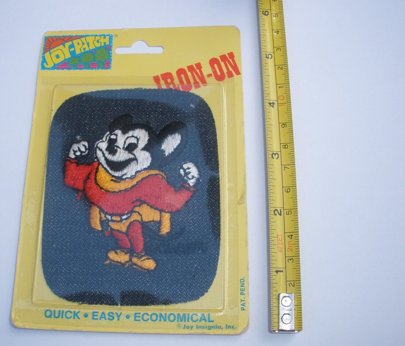 Vintage New Mighty Mouse Joy Patch Iron On Patch