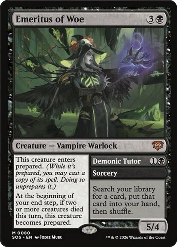 1x Emeritus of Woe - Secrets of Strixhaven Near Mint - MTG