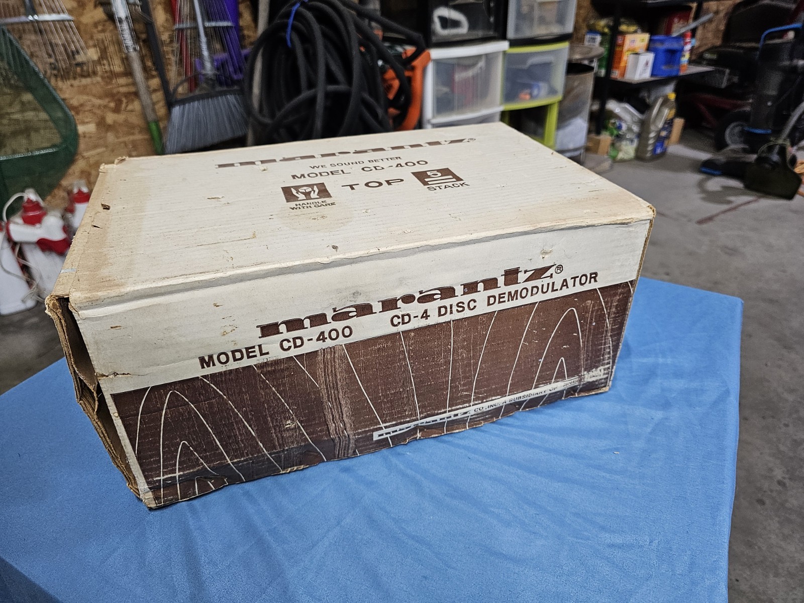 Marantz CD-400 Model CD-4 Disc Demodulator Quadraphonic w/ Manual & Box **NOS** Marantz CD-400 Model CD-4 Disc Demodulator Quadraphonic w/ Manual & Box **NOS**