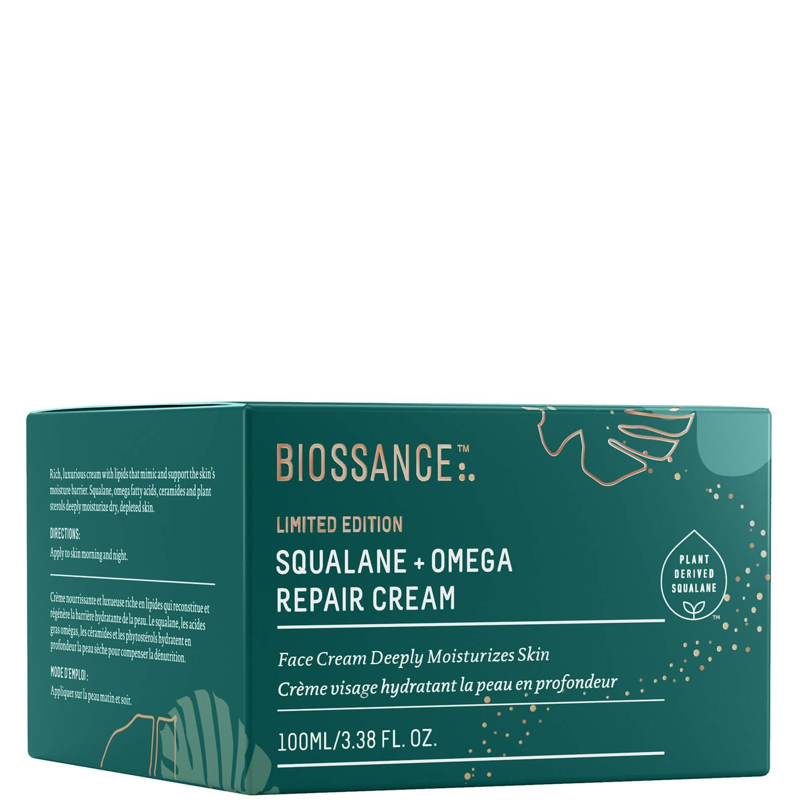Biossance Squalane + Omega Repair Cream - 100 mL JUMBO SIZE Biossance Squalane + Omega Repair Cream - 100 mL JUMBO SIZE