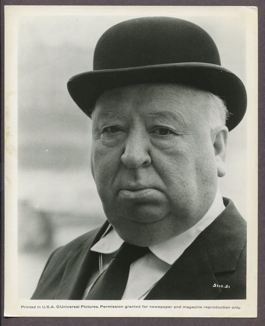 Alfred Hitchcock Original 1970 Portrait Vintage Photo Master Of Suspense J5697