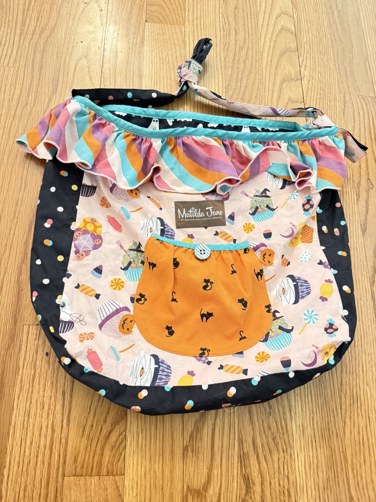 NWT Matilda Jane No Tricks Halloween Treat Bag Tote Girls Wonderment Boho
