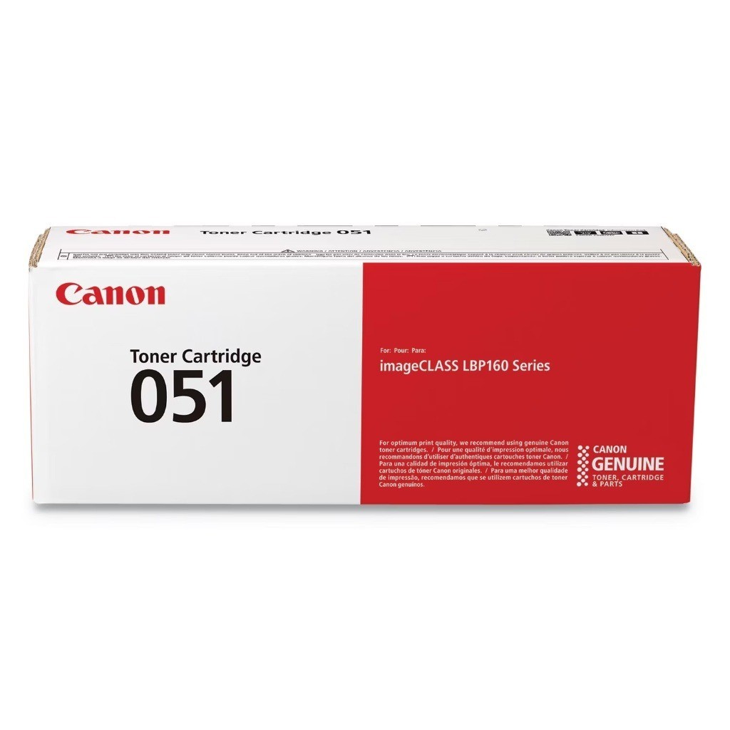 Canon 051 Genuine OEM Black Toner Cartridge - LBP162dw MF264dw MF267dw MF269dw