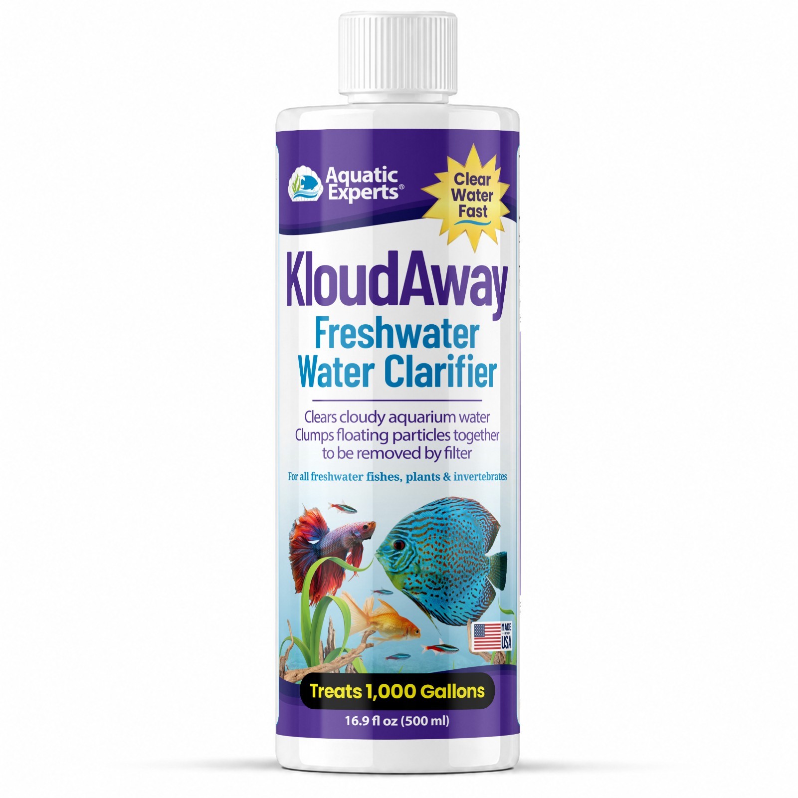 Aquatic Experts KloudAway Freshwater Aquarium Water Clarifier for Cloudy Water Aquatic Experts KloudAway Freshwater Aquarium Water Clarifier for Cloudy Water