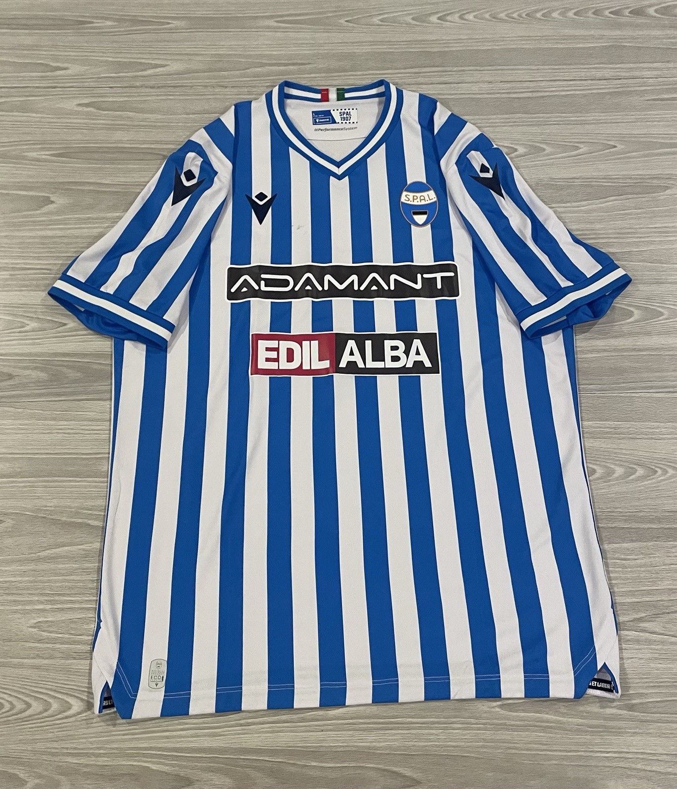 Macron 2024/25 SPAL 1907 Football Shirt Soccer Jersey Serie B Men’s Size Large Macron 2024/25 SPAL 1907 Football Shirt Soccer Jersey Serie B Men’s Size Large