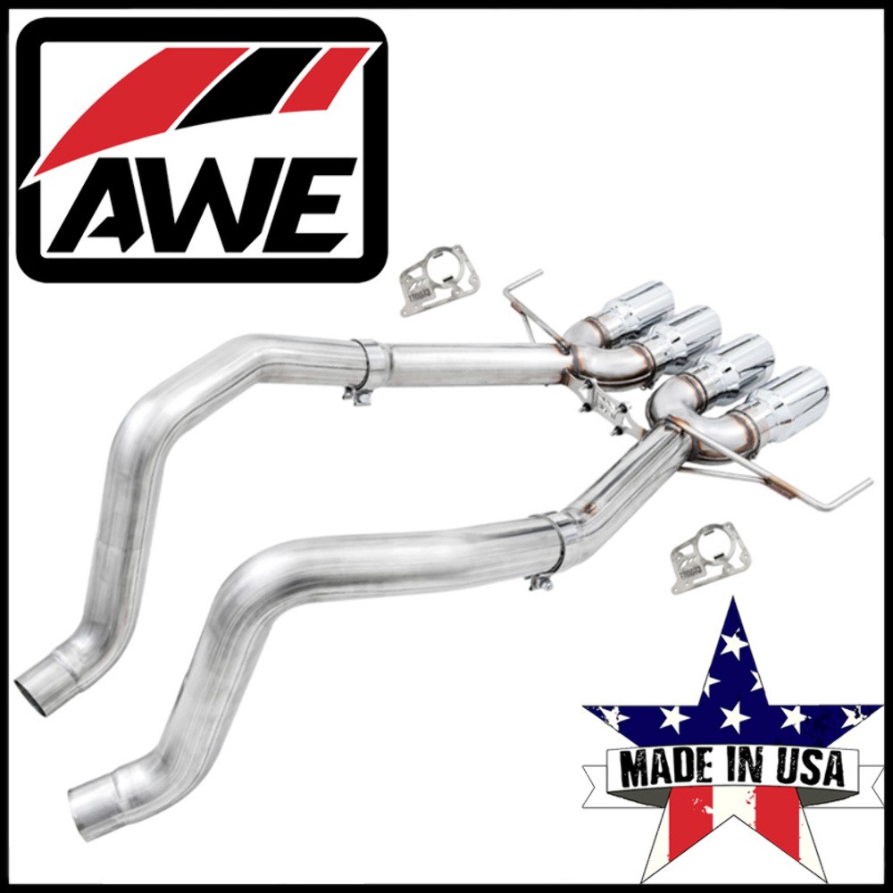 AWE Tuning Track Axle-Back Exhaust System fits 2014-2019 Chevy Corvette 6.2L V8