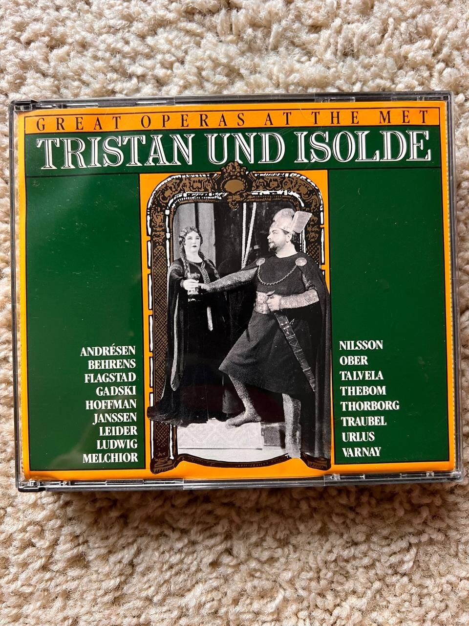 Opera CD Ricard Wagner Tristan und Isolde 1989 MET 506 CD 2 CDs set Opera CD Ricard Wagner Tristan und Isolde 1989 MET 506 CD 2 CDs set