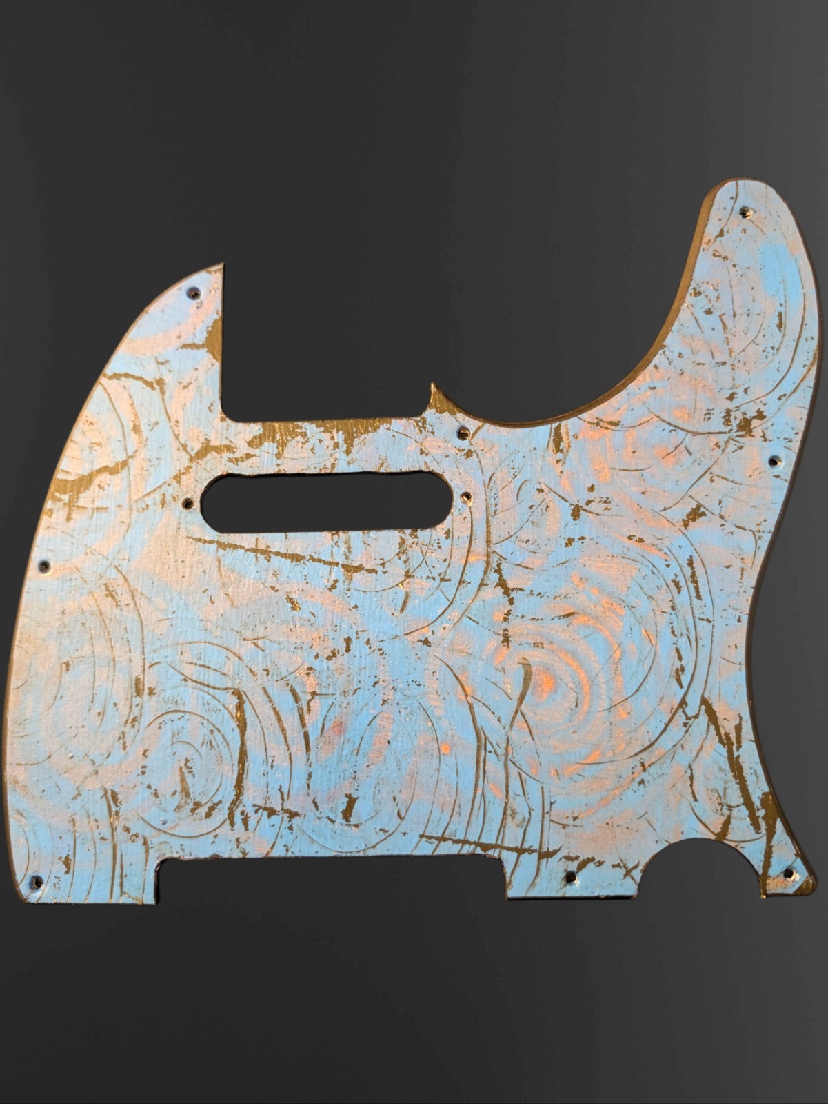 US Fender Telecaster Guitar Tele Pickguard Custom Artwork Lacquer 
