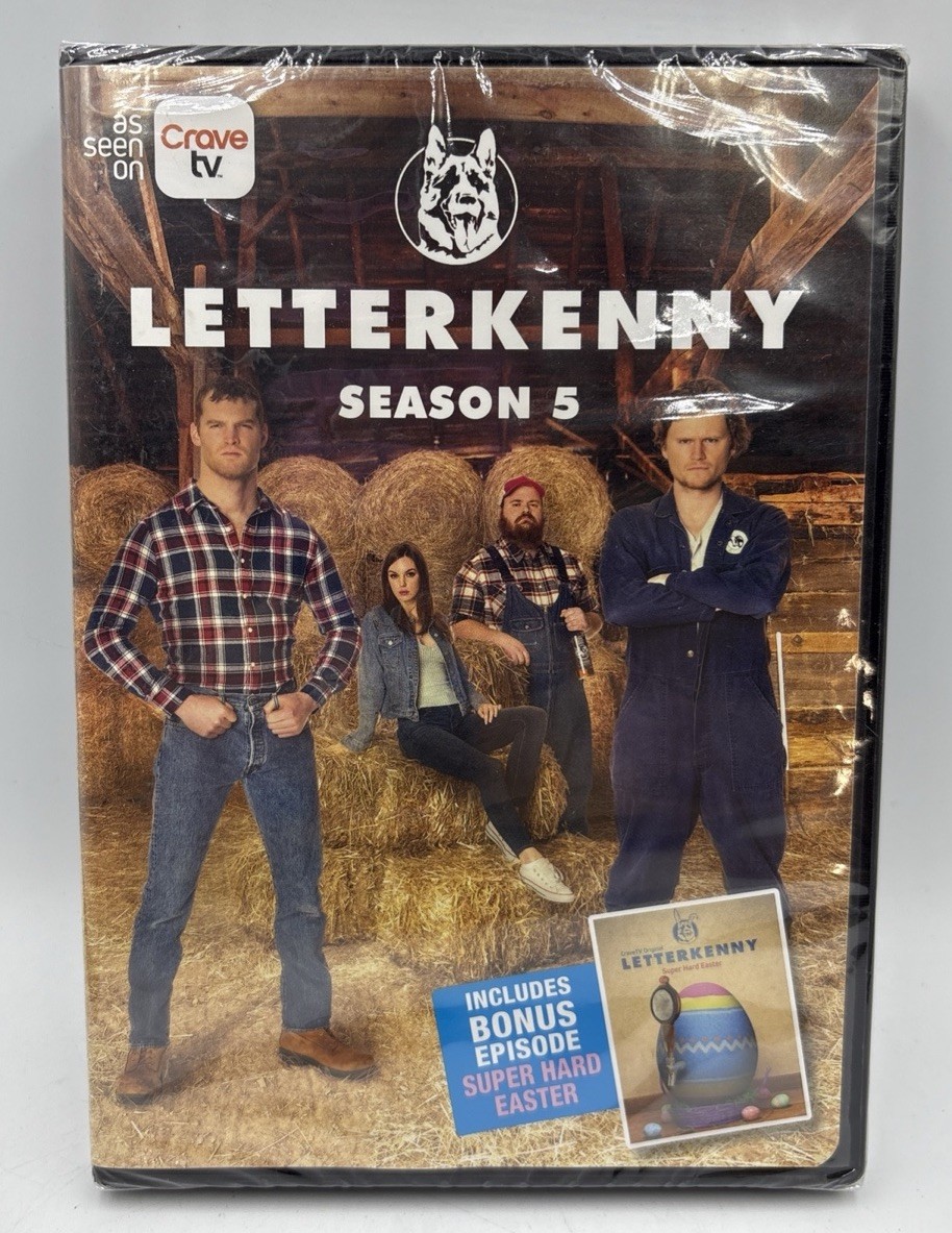 Letterkenny Season 5 DVD 2018 New Sealed Region 1 Comedy TV Series Jared Keeso