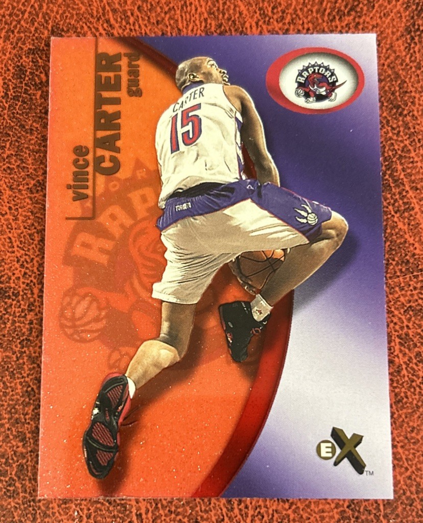 2000-01 E-X Essential Credentials Now Vince Carter #’d 087/201 RARE 2000-01 E-X Essential Credentials Now Vince Carter #’d 087/201 RARE