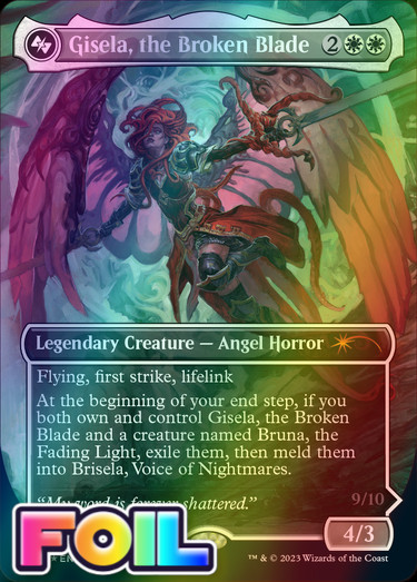 x1 Gisela, the Broken Blade SLD MTG 1335 FOIL BORDERLESS MYTHIC M/NM 1x x1 Gisela, the Broken Blade SLD MTG 1335 FOIL BORDERLESS MYTHIC M/NM 1x