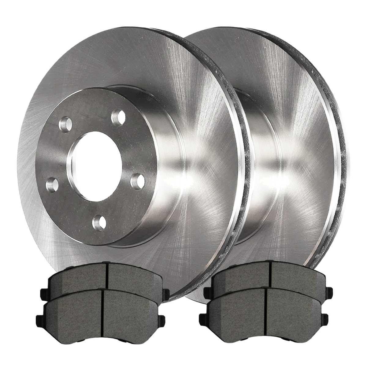 4pcs Brake Pads 2pcs Rotors Front Ceramic Kit CP856A