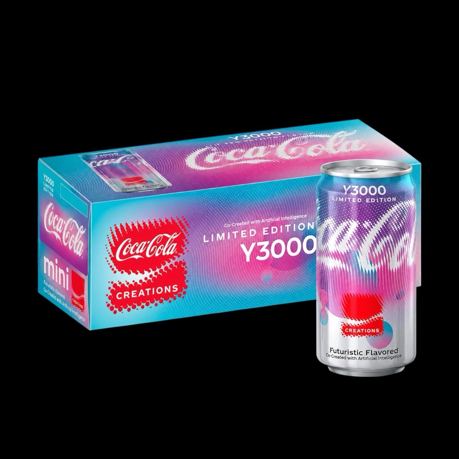 ULTRA RARE Coca-Cola Limited Edition Flavor Cases 10 Mini Cans Y3000 SEALED CASE