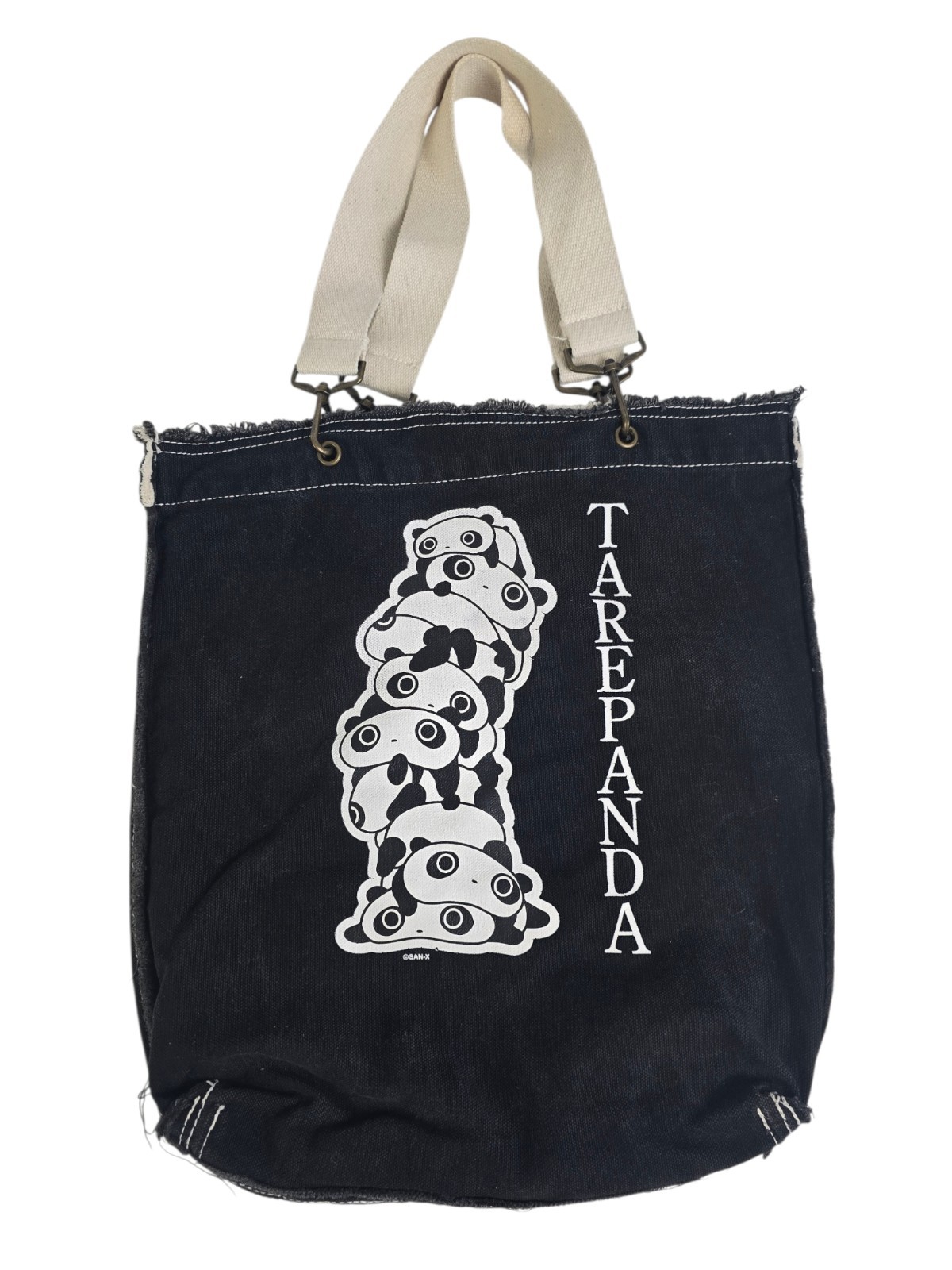 SanX Tarepanda Shoulder Bag Gray Tote Rare Stacking Panda San-X
