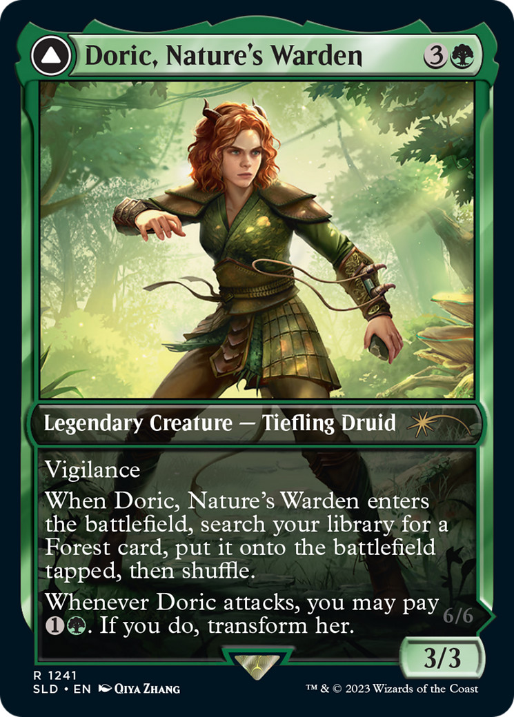 x1 Casal, Lurkwood Pathfinder / Doric, Nature's Warden SLD MTG 1241 RARE 1x x1 Casal, Lurkwood Pathfinder / Doric, Nature's Warden SLD MTG 1241 RARE 1x
