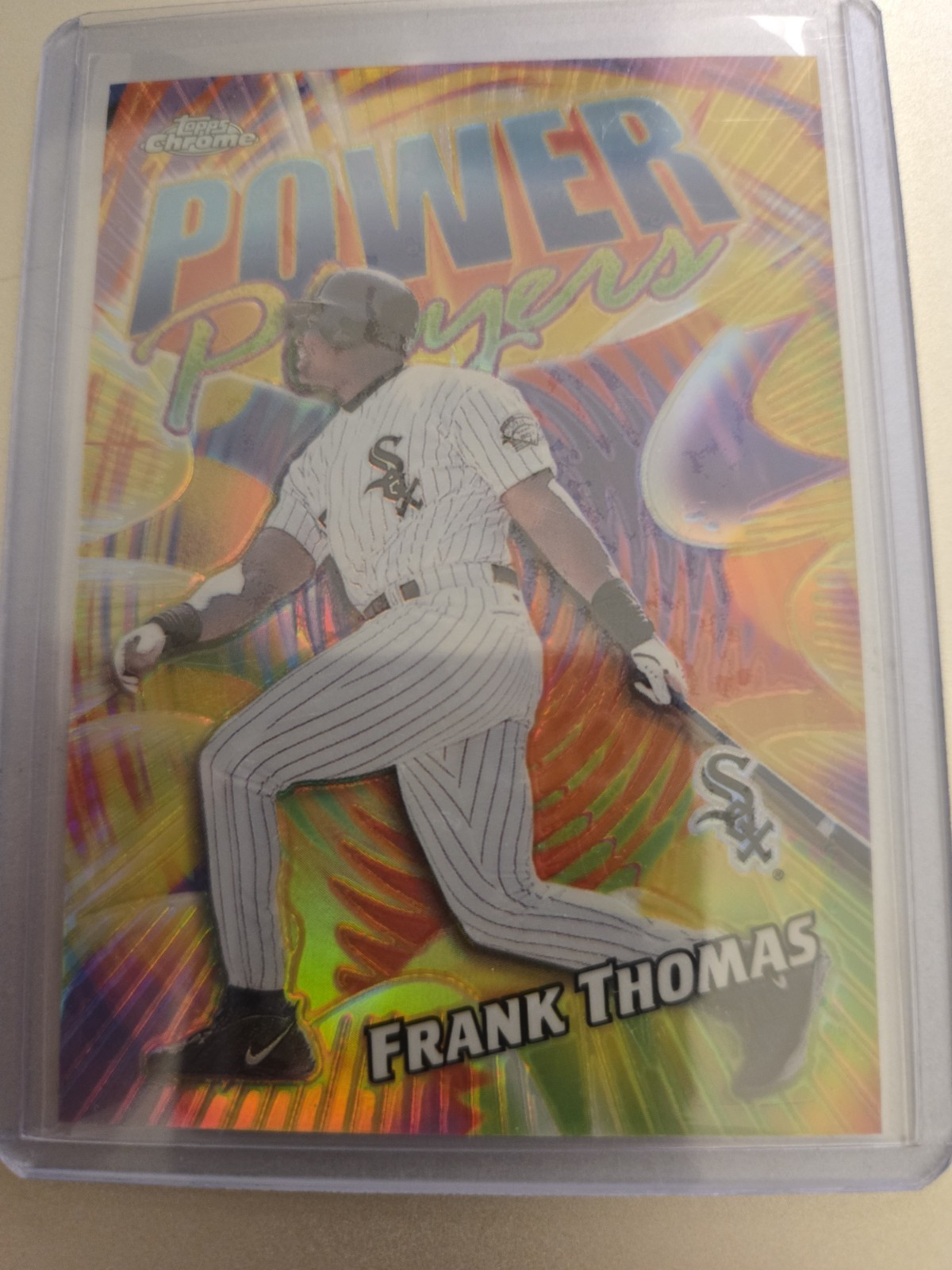 2000 Topps Chrome Frank Thomas Power Players Refractor #P13 Chicago White Sox Sp 2000 Topps Chrome Frank Thomas Power Players Refractor #P13 Chicago White Sox Sp