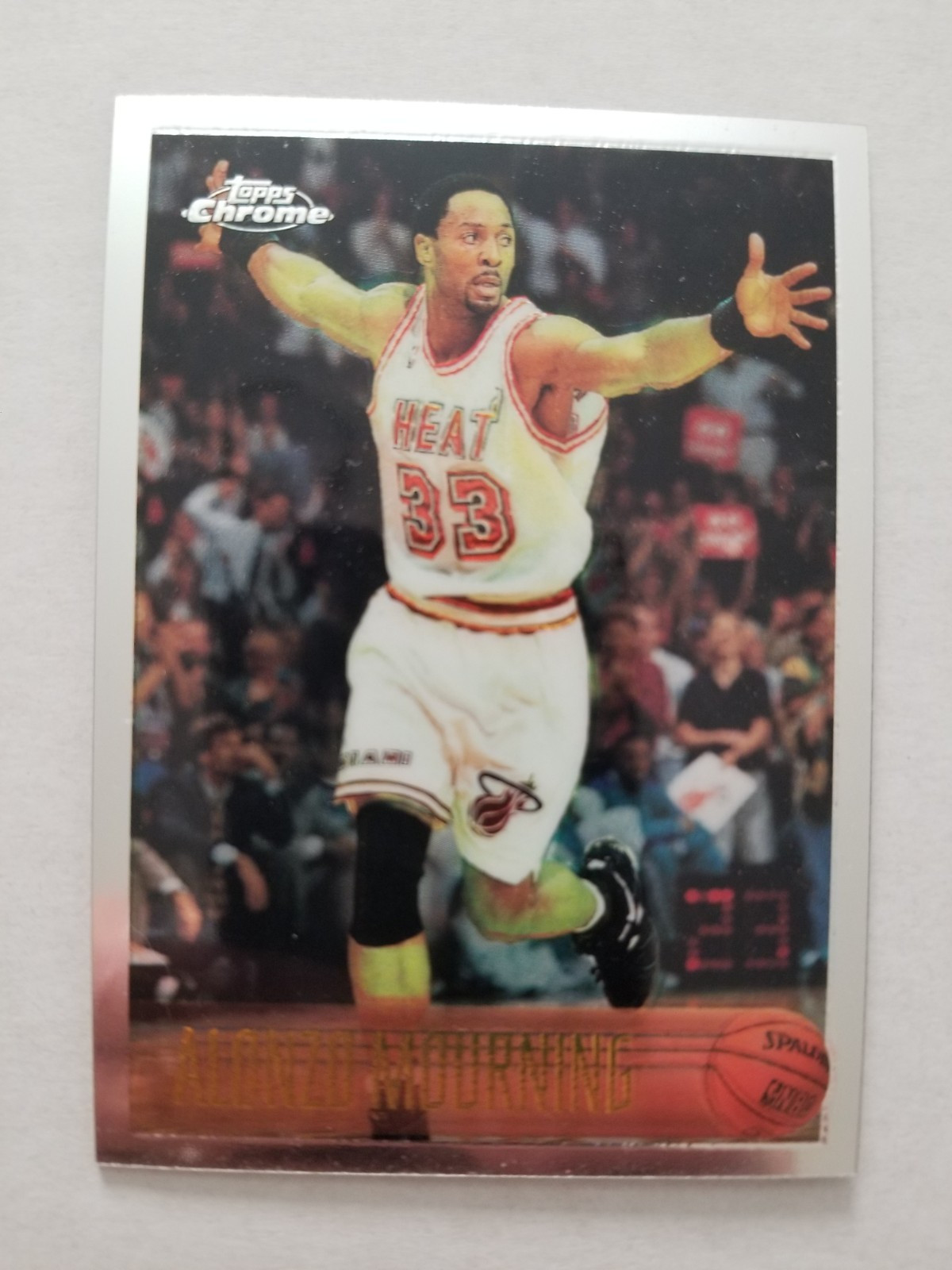 1996-97 Topps Chrome Alonzo Mourning #113 HOF