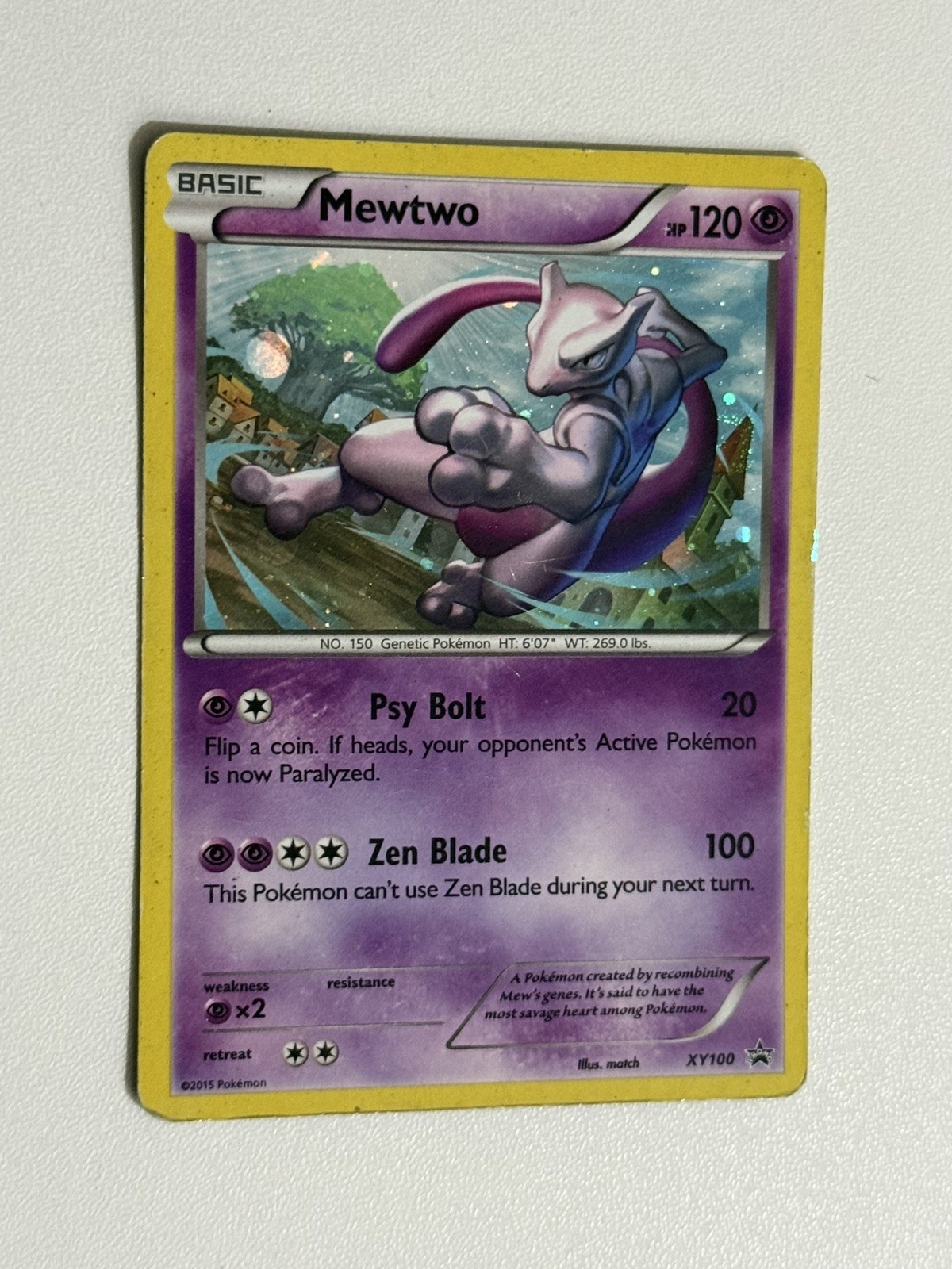 Pokemon TCG Mewtwo XY100 XY Promo Holo 