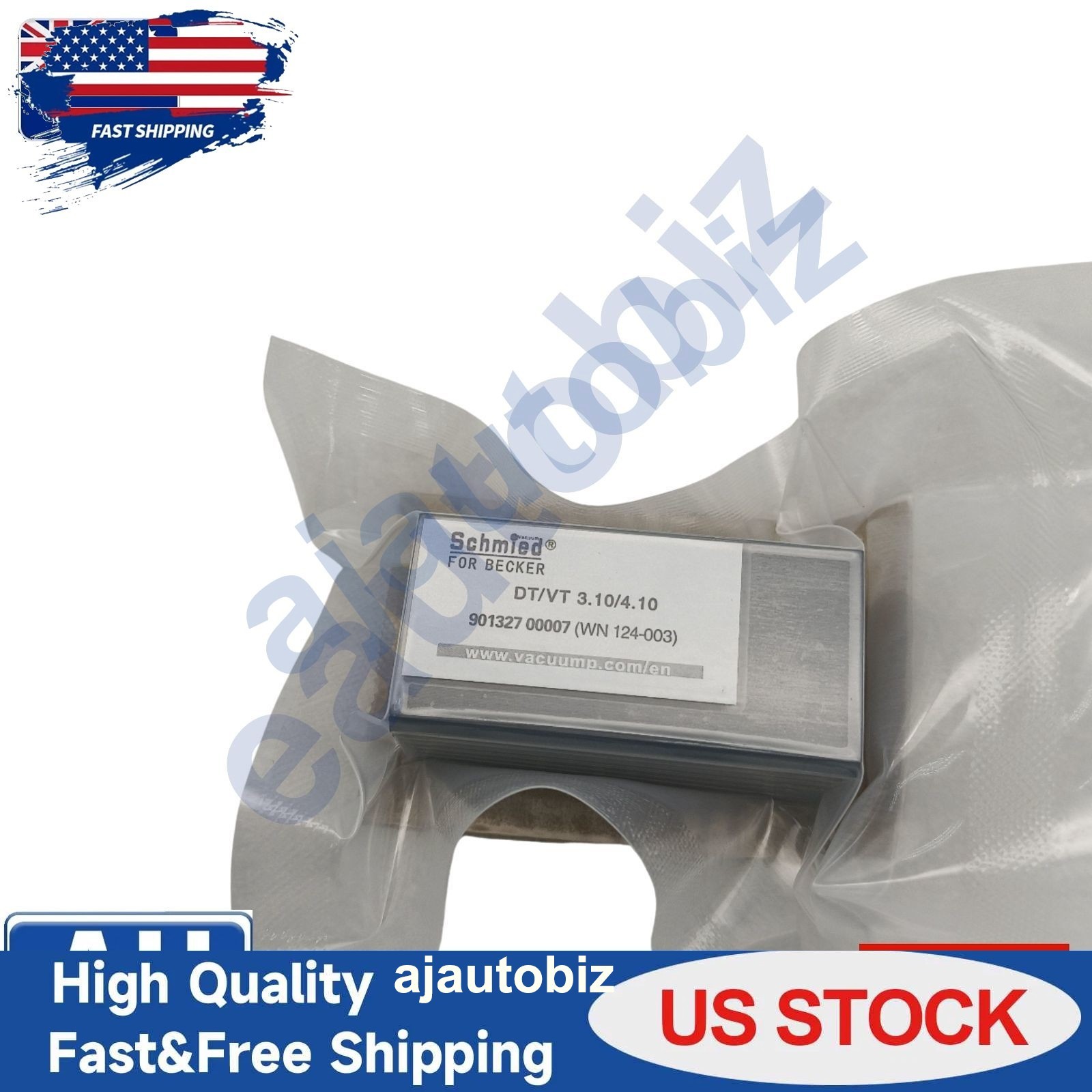 7PCS Carbon Vane 90132700007 WN124-003 For Becker Pump DT/VT3.10 4.10