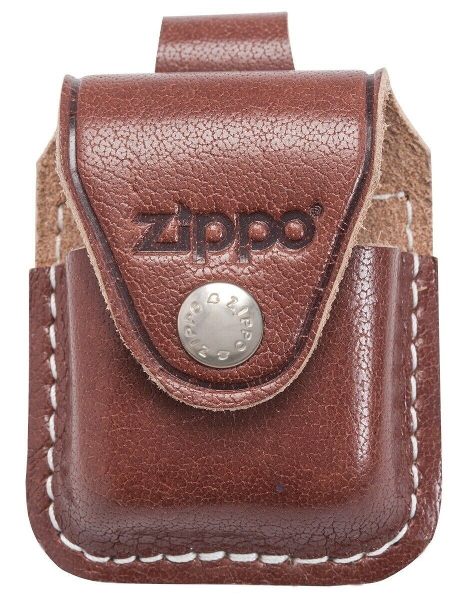Zippo Brown Leather Lighter Pouch With Belt Loop, 67011, New In Box Zippo Brown Leather Lighter Pouch With Belt Loop, 67011, New In Box