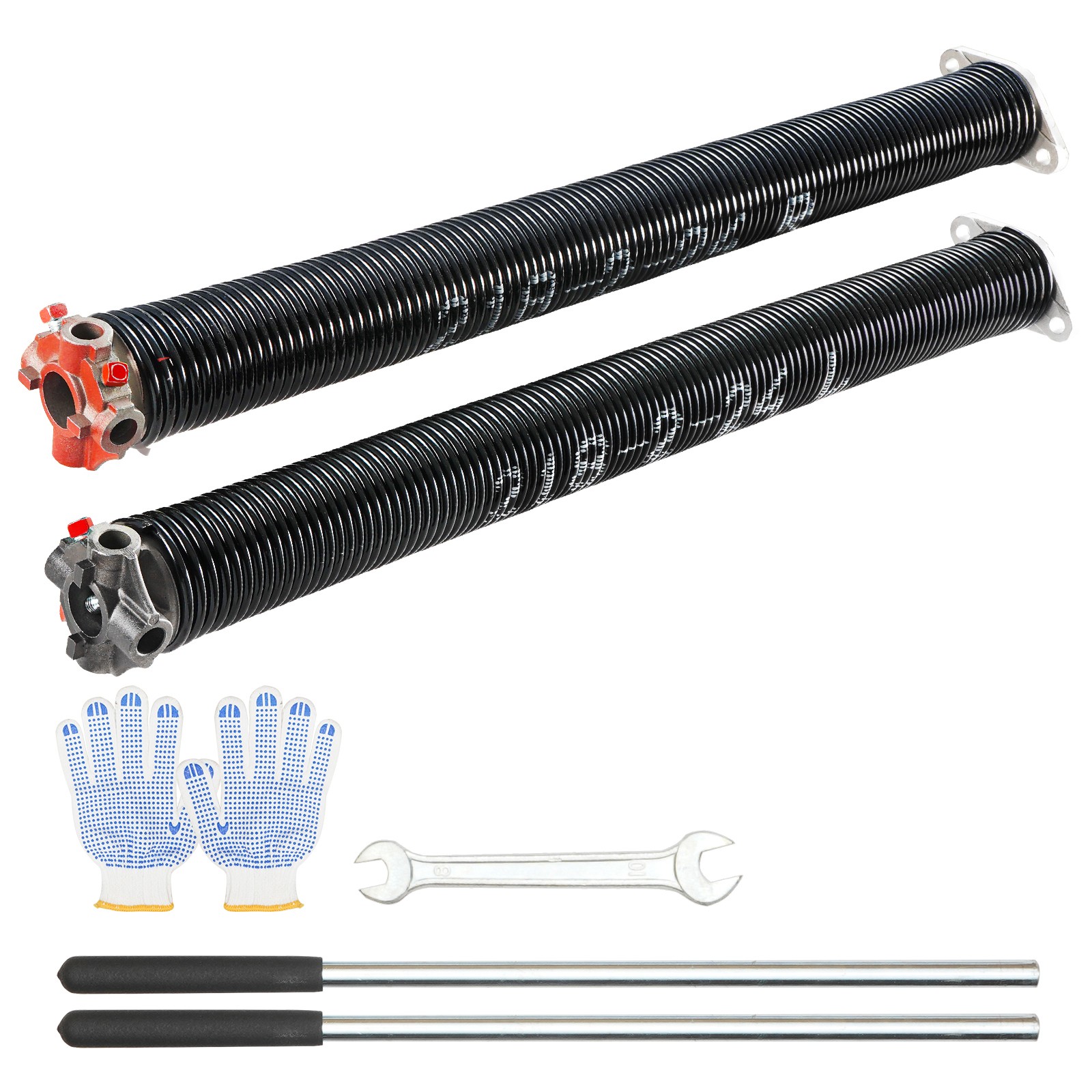 Uimoso Garage Door Torsion Springs Pair of 0.218 x 2 x 24inch with Winding Bars Uimoso Garage Door Torsion Springs Pair of 0.218 x 2 x 24inch with Winding Bars