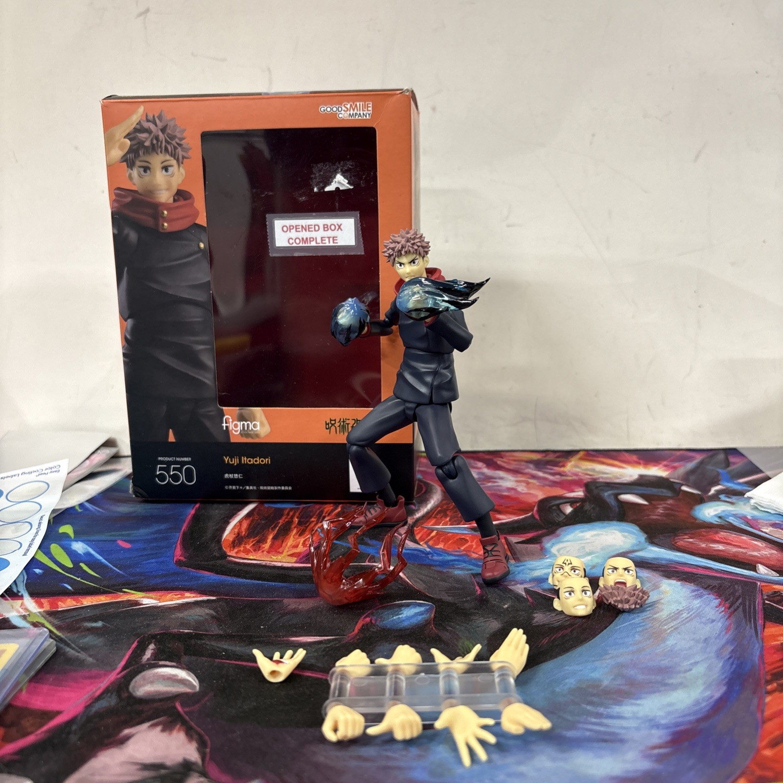 Yuji Itadori Jujutsu Kaisen Action Figure Figma GOOD SMILE COMPANY 550 pre-owned Yuji Itadori Jujutsu Kaisen Action Figure Figma GOOD SMILE COMPANY 550 pre-owned