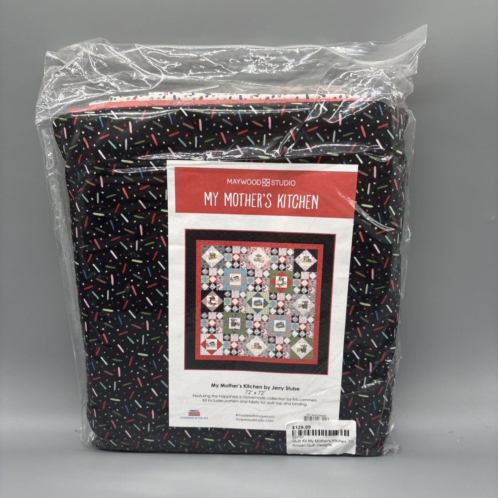 Maywood Studio My Mother’s Kitchen 72” X 72” Quilt Kit