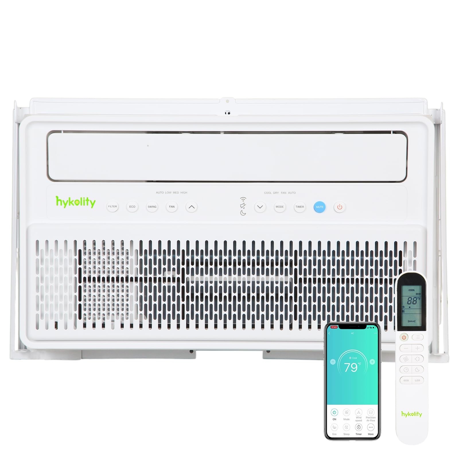 Hykolity 12,000 BTU Smart Inverter Window Air Conditioner