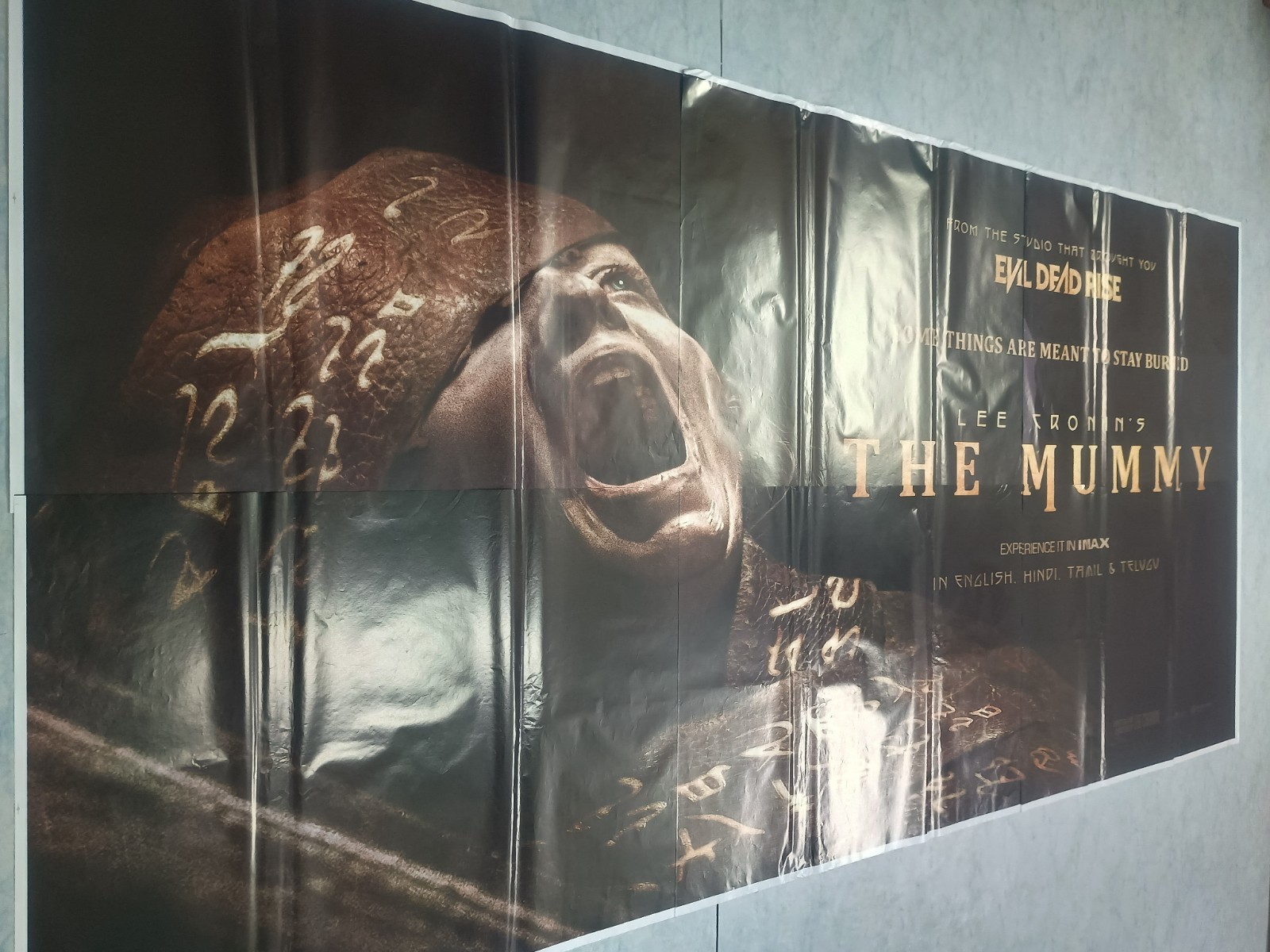 Lee Cronin\'s The Mummy Horror 2026 Orig Promo 6 Six Sheet Poster India Huge 