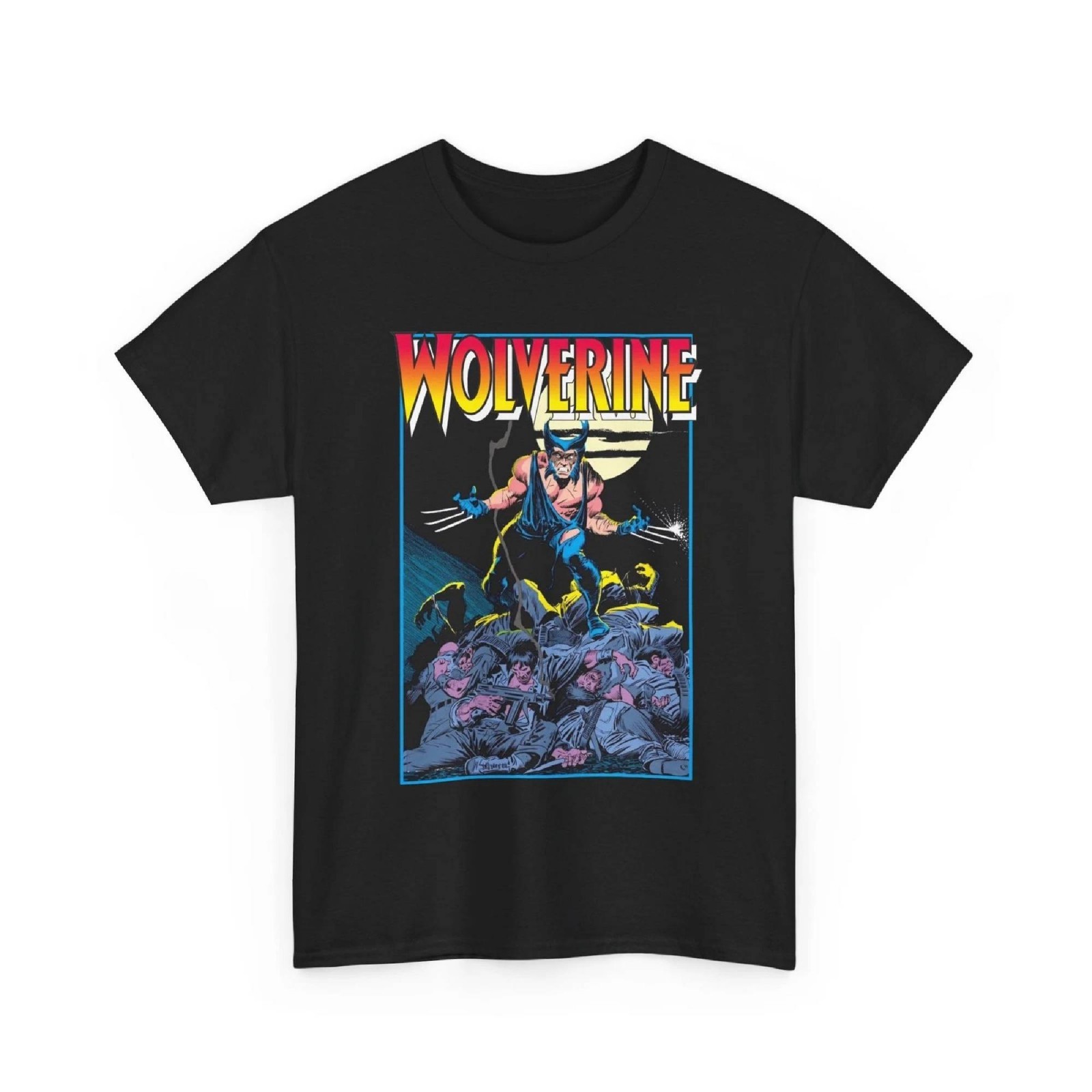 Wolverine T-Shirt Marvel Comics 80s John Buscema Art Retro Vintage-Style Tee Wolverine T-Shirt Marvel Comics 80s John Buscema Art Retro Vintage-Style Tee