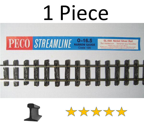 Peco On30 16.5 ~ New 2026 ~ Code 100 Flexible Flex Track Wood ~ 1 Pc ~SL-500-1