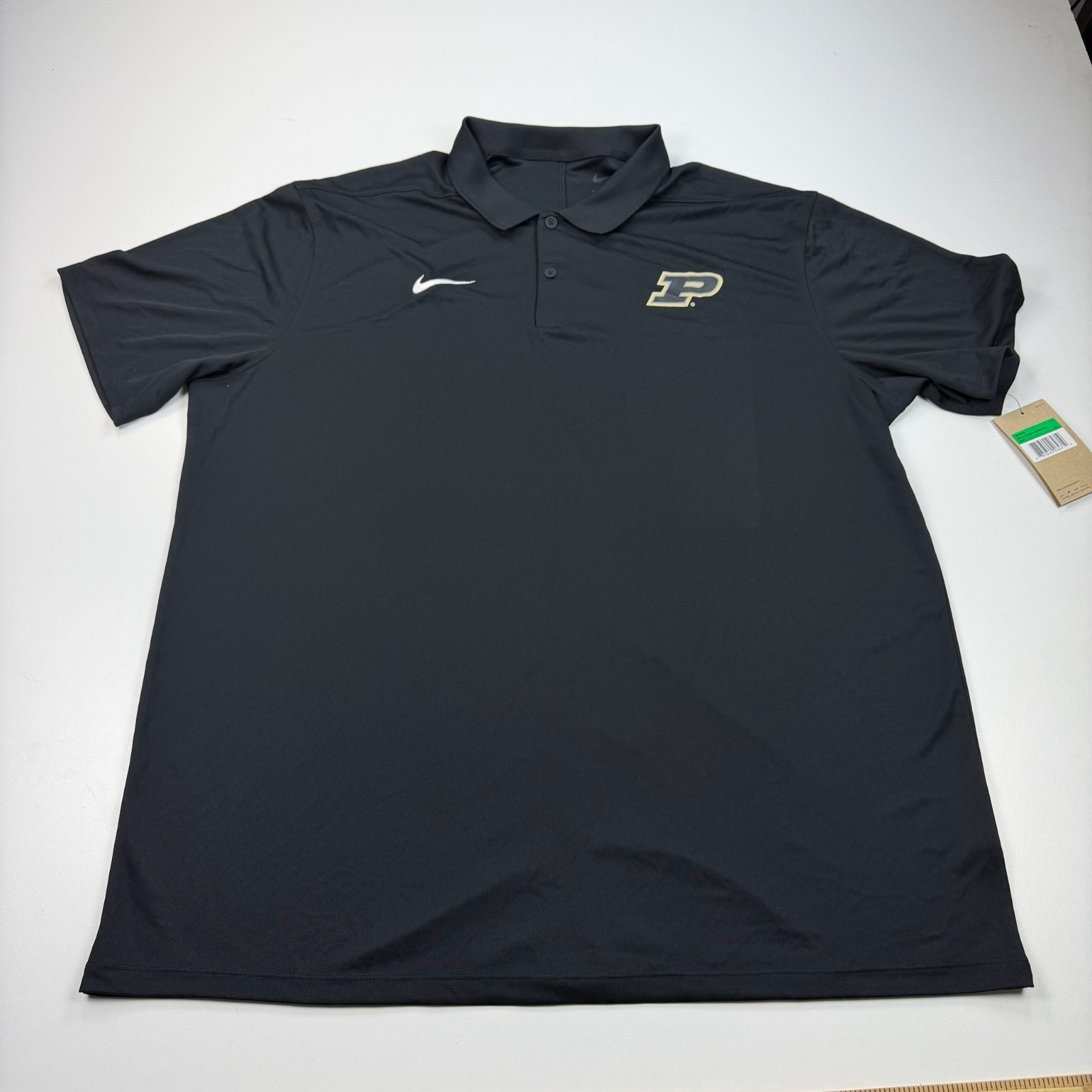 NEW Nike Purdue Boilermakers Polo Shirt Mens Extra Large XL Black Dri Fit NCAA NEW Nike Purdue Boilermakers Polo Shirt Mens Extra Large XL Black Dri Fit NCAA