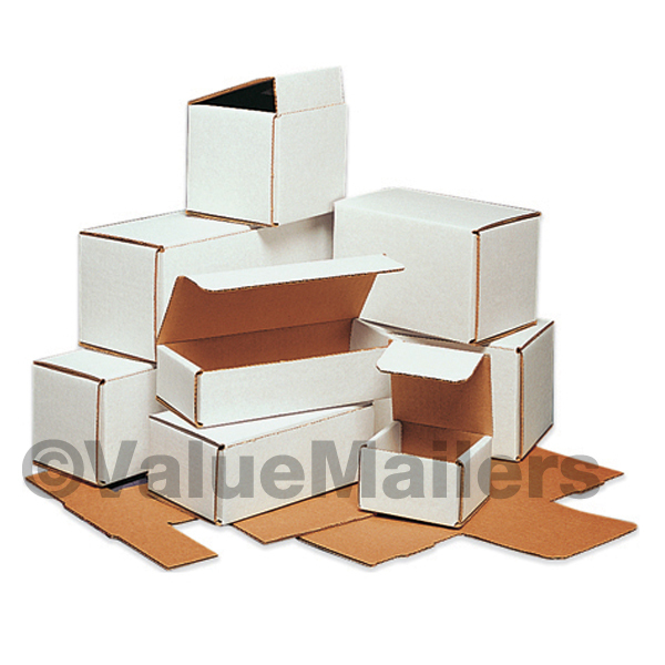 200 - 9x3x3 White Corrugated Shipping Packing Box Boxes Mailers